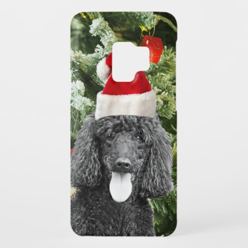 Poodle Dog Christmas Tree Snowman Red Santa Hat Case_Mate Samsung Galaxy S9 Case