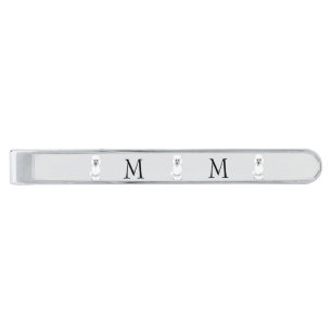 Poodle Dog Design Any Colour Background Silver Finish Tie Bar