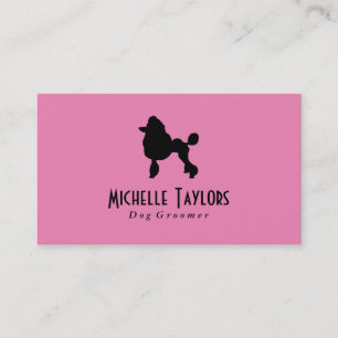 Poodle Dog Groomer Business Card
