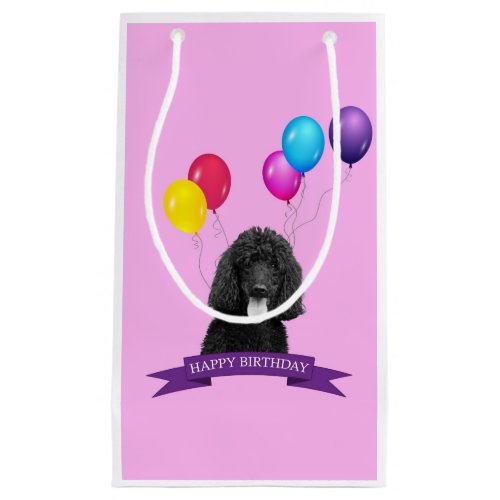 Poodle Dog Happy Birthday Gift Bag