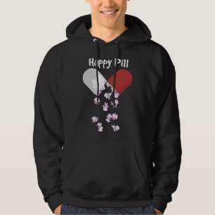 Poodle Dog Happy Pill Poodle Mom Dad Gift Hoodie
