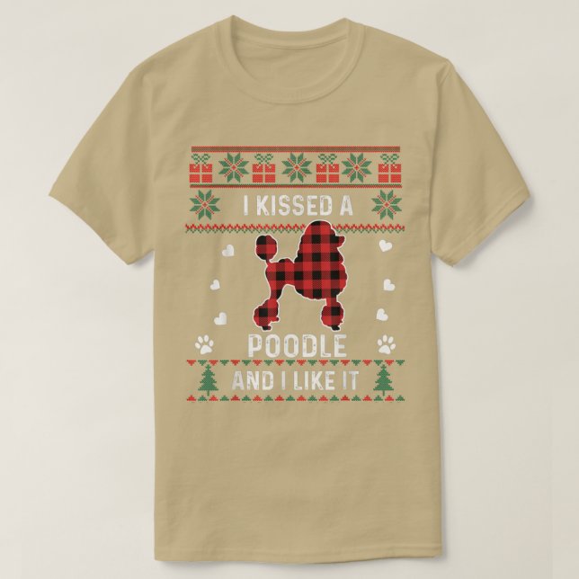 Poodle Dog Lover Gifts Poodle Dog Pet Ugly Christm T-Shirt (Design Front)