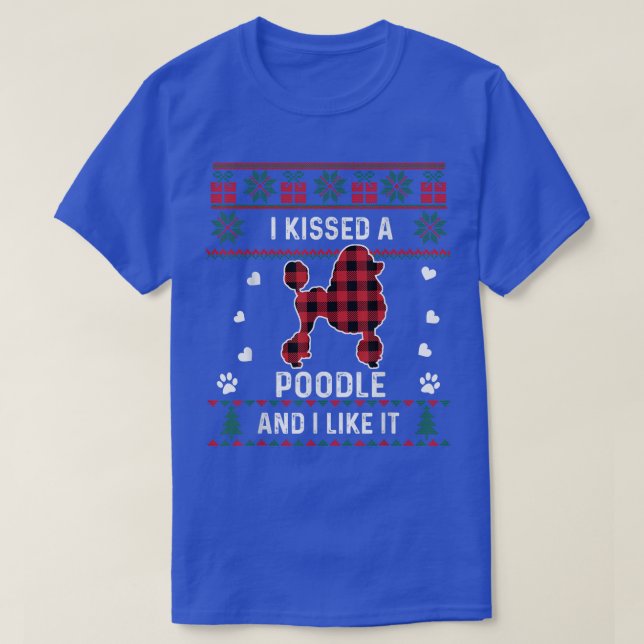 Poodle Dog Lover Gifts Poodle Dog Pet Ugly Christm T-Shirt (Design Front)