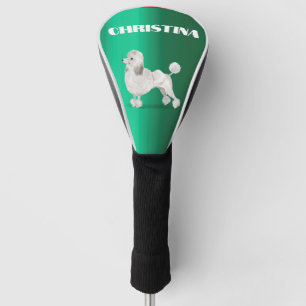 Poodle Dog Lover Green Personal Golf Head Cover
