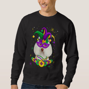 Poodle Dog Lover Mardi Gras Carnival Funny Mask Be Sweatshirt