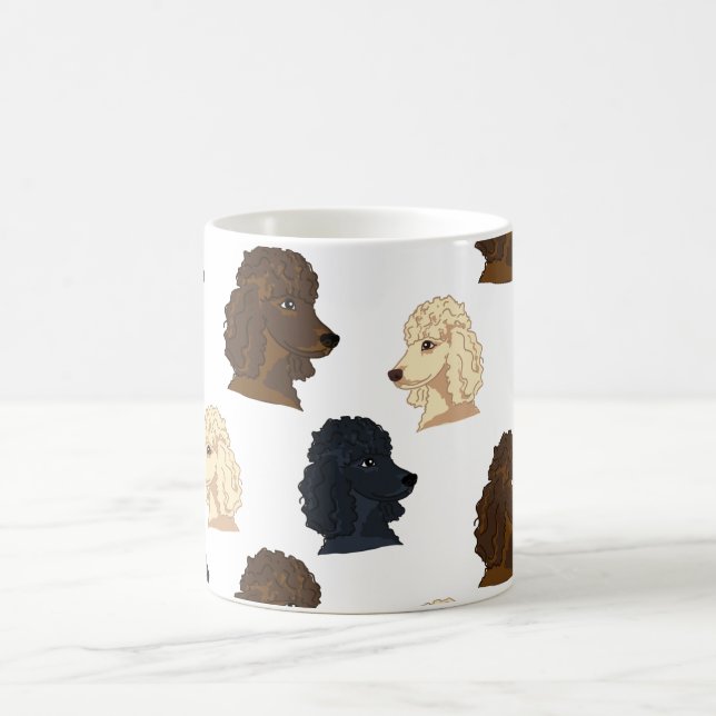 Poodle Dog Lover Pet Dogs Paws Coffee Mug (Center)