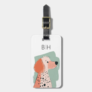 Poodle Dog Luggage Tag