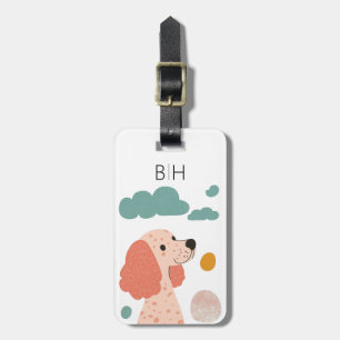 Poodle Dog Luggage Tag