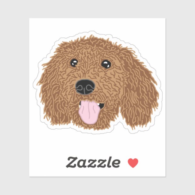 Poodle Dog Mom Mug Sticker (Sheet)