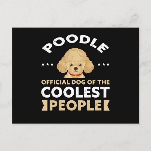 Poodle Dog Of The Coolest  Dog Owner Poodles Postcard