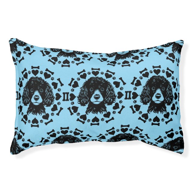 Poodle Dog Owner Pet Bed (Front)