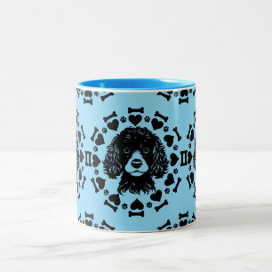 Poodle Dog Owner Two-Tone Coffee Mug