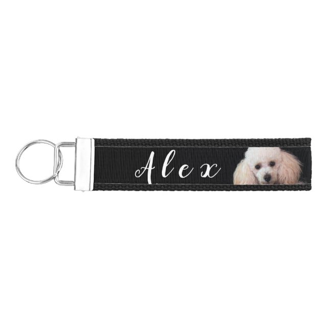 Poodle  Dog personalized keychain (Keys on Left)