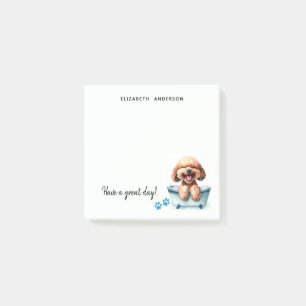 Poodle Dog Personalized Post-it Notes