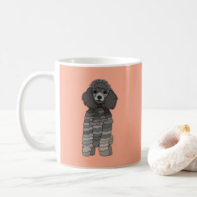 Poodle Dog Pet Coffee Mug (With Donut)