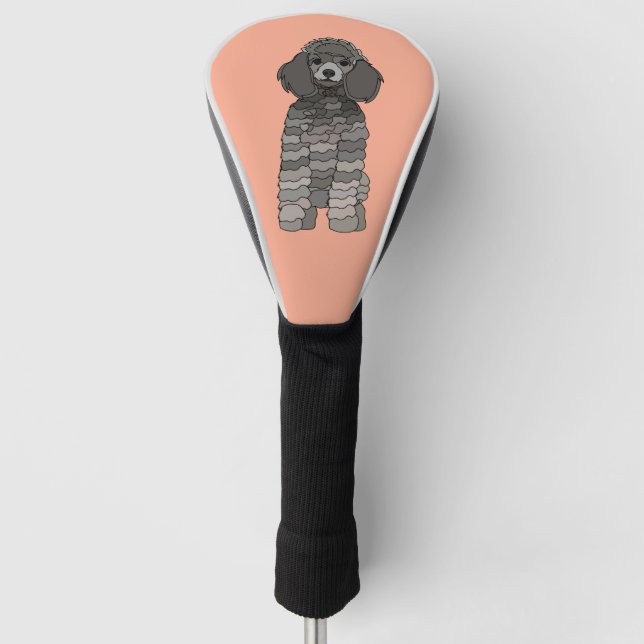 Poodle Dog Pet Golf Head Cover (Front)