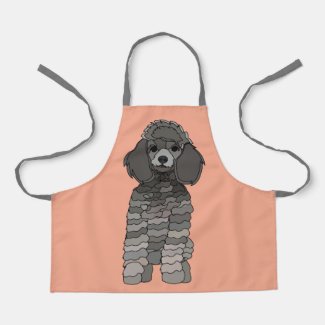 Poodle Dog Pet Kids Apron