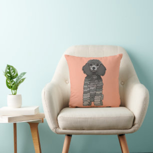 Poodle Dog Pet Kids Throw Pillow