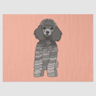 Poodle Dog Pet Tissue Paper