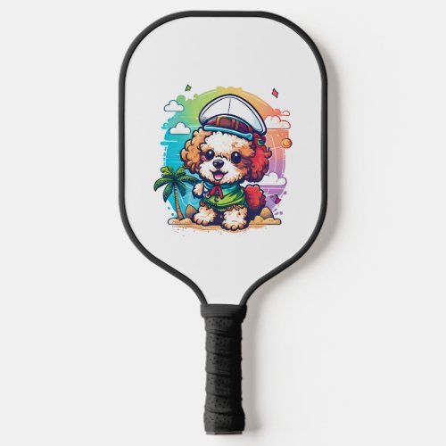 Poodle Dog Pirate Pickleball Paddle