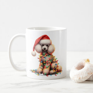 Poodle Dog Puppy Christmas  Coffee Mug