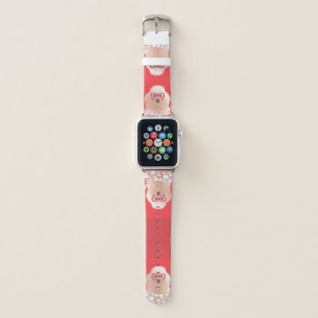 Poodle  Dog Red Apple Watch Band by ritmoboxer at Zazzle