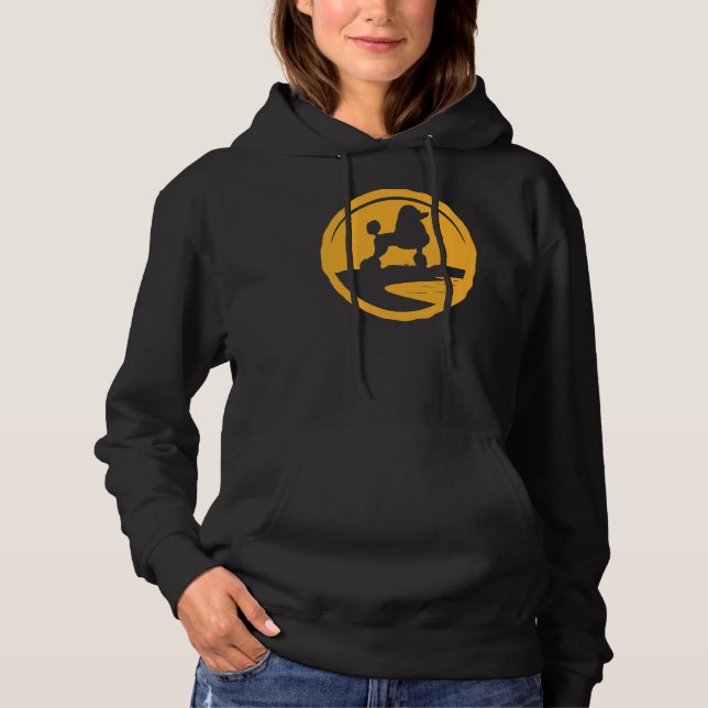 Poodle Dog Retro  2 Hoodie (Front)