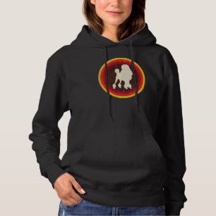 Poodle Dog Retro  3 Hoodie