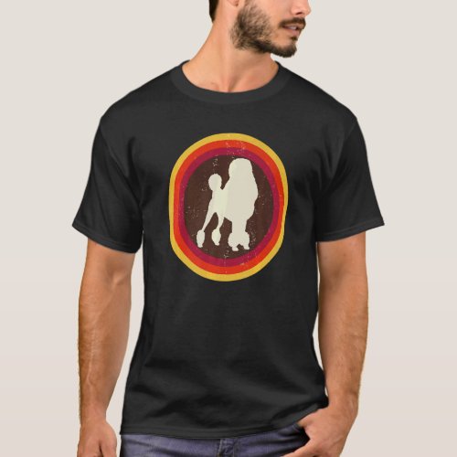 Poodle Dog Retro  3 T-Shirt