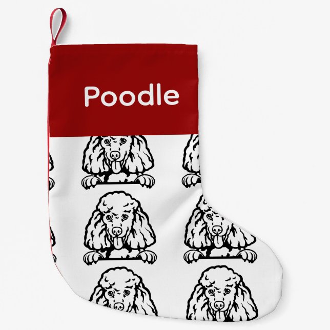 Poodle dog socks  Customized dog Socks - Put Y  (Front)