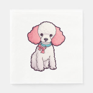 Poodle Dog Super Cute Napkins