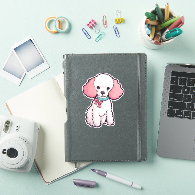 Poodle Dog Super Cute   Sticker (iPad Cover)