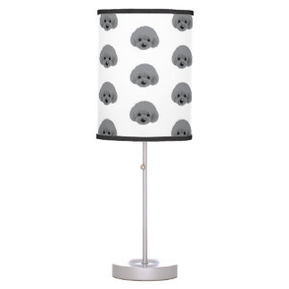 Poodle dog table lamp
