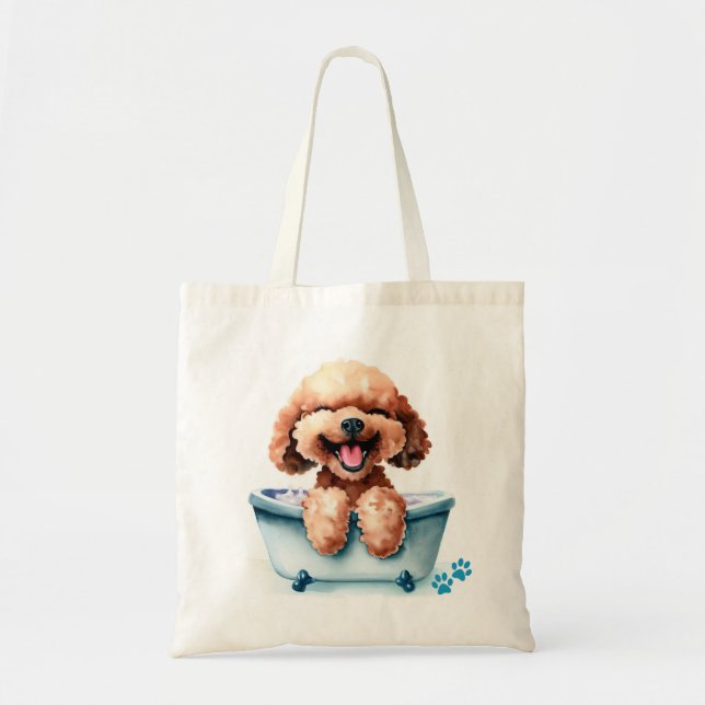 Poodle Dog Tote Bag (Front)