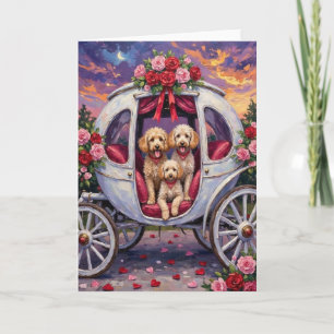 Poodle Dog Valentine's Day  Card