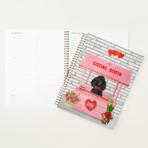 poodle Dog Valentine's Day Kissing Booth Planner