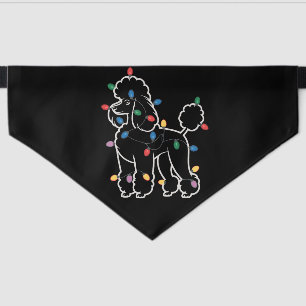 Poodle Dogs Tree Christmas Xmas Pet Animal Dog  Bandana Collar