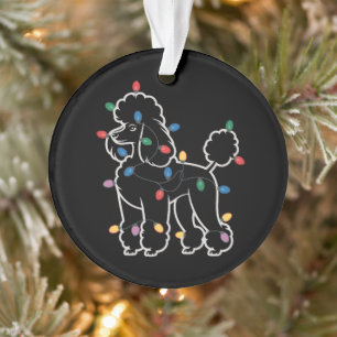 Poodle Dogs Tree Christmas Xmas Pet Animal Dog Ornament