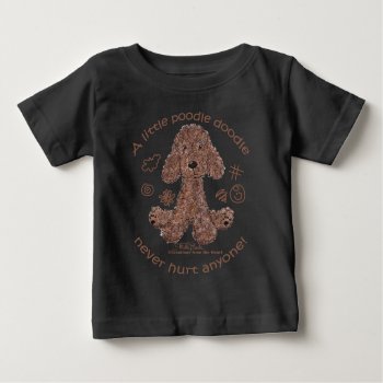 Poodle Doodle Baby T-shirt by creationhrt at Zazzle