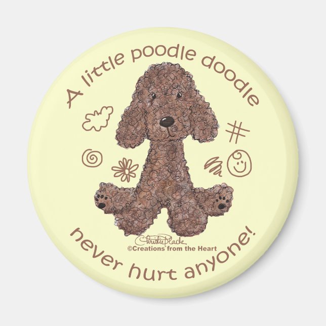 Poodle Doodle Magnet (Front)
