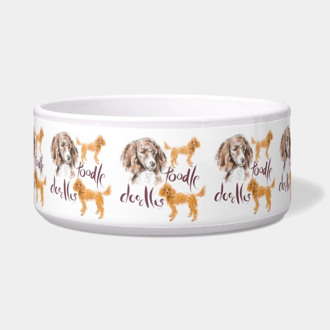 Poodle doodles bowl (Front)