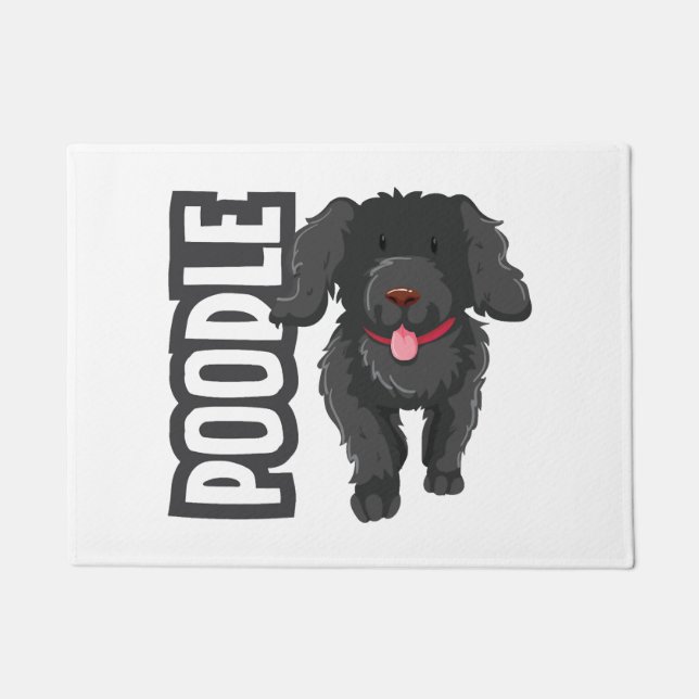 Poodle Doormat (Front)