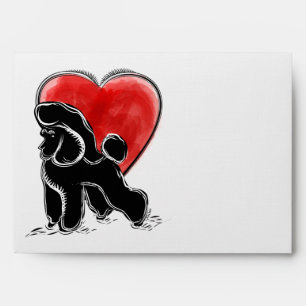 Poodle Drawing Envelope