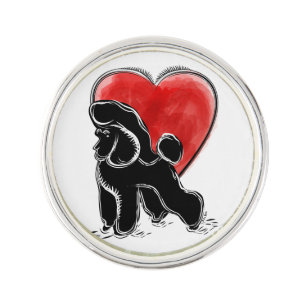 Poodle Drawing Pin
