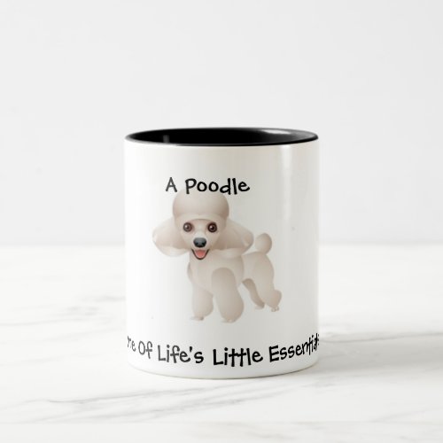 Poodle Essentials Two_Tone Coffee Mug