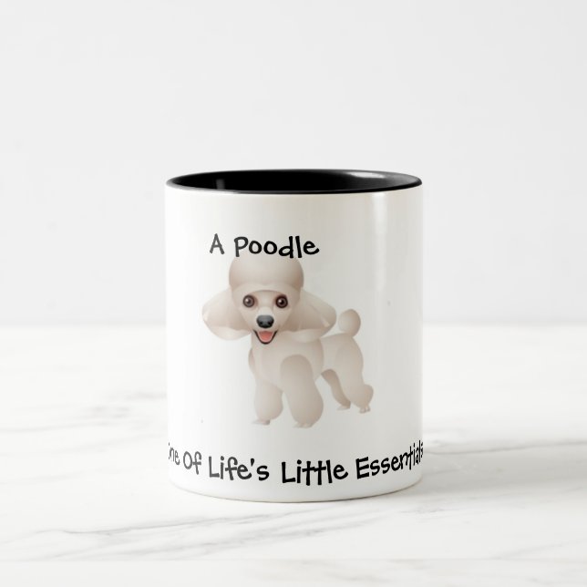 Poodle Essentials Two-Tone Coffee Mug (Center)