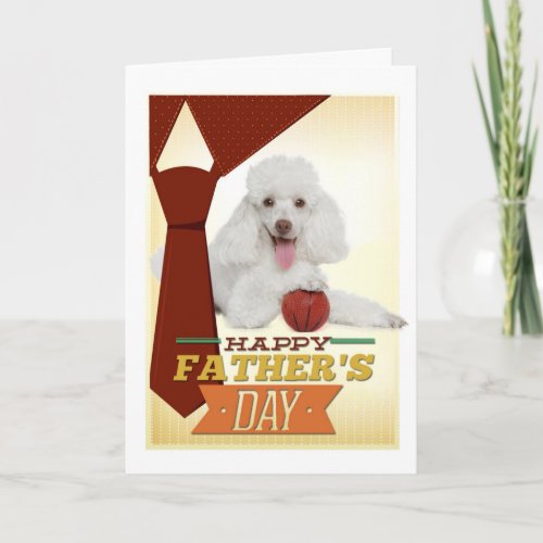 Poodle Fathers Day Card
