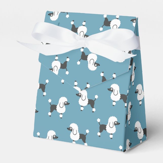 Poodle Favor Box (Front Side)