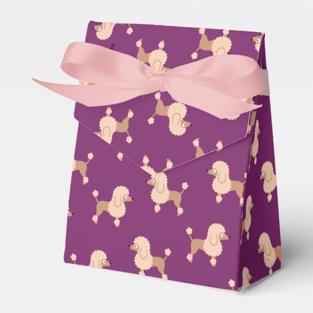 Poodle Favor Box (Front Side)