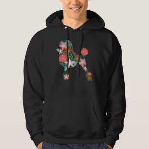 Poodle Floral Silhouette     Hoodie